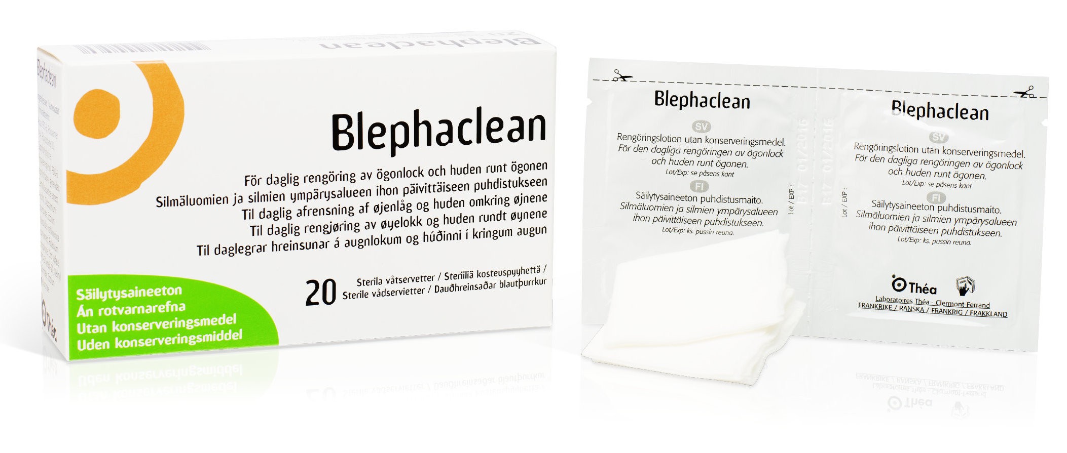 Blephaclean® eelniisutatud puhastuslapid 20tk