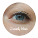 Cloudy Blue läätsed hallikal silmal